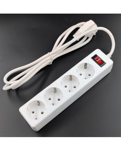 SP4W-530 GARDA. Сетевой фильтр 4 розетки,3м, белый. 5bites в Махачкале