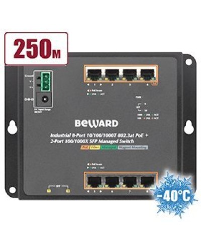 STWP-0802HP. Коммутатор 8-портовый. Beward в Махачкале