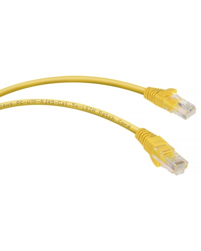 PC-UTP-RJ45-Cat.5e-0.3m-YL-LSZH (9495c), желтый. Патч-корд медный. CABEUS в Махачкале