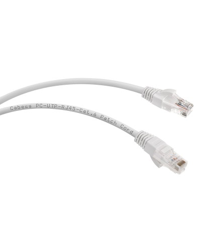PC-UTP-RJ45-Cat.6-2m-WH (8672c), белый. Патч-корд медный. CABEUS в Махачкале