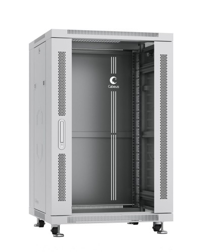 SH-05C-18U60/100 (7228c). Шкаф телекоммуникационный 19 напольный 18U. CABEUS в Махачкале