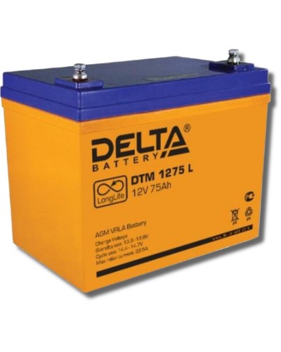 Delta DTM 1275 L. Аккумулятор герметичный свинцово-кислотный. Delta в Махачкале
