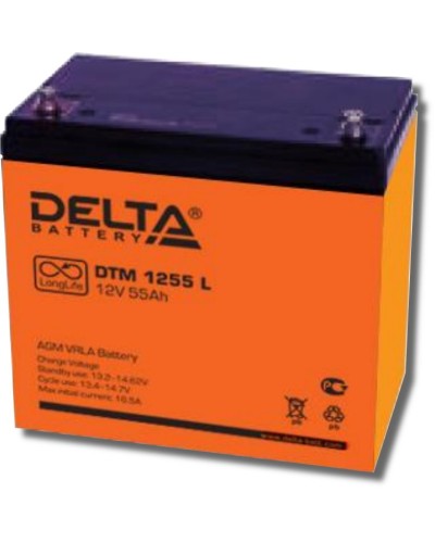 Delta DTM 1255 L. Аккумулятор герметичный свинцово-кислотный. Delta в Махачкале