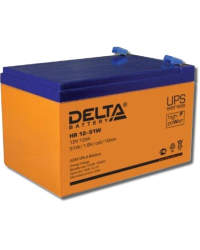 Delta HR 12-51 W. Аккумулятор герметичный свинцово-кислотный. Delta в Махачкале