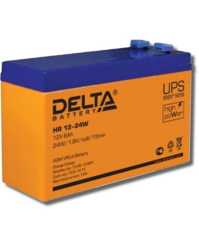 Delta HR 12-24 W. Аккумулятор герметичный свинцово-кислотный. Delta в Махачкале