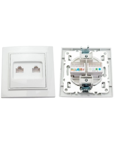Минск Розетка RJ-45+Phone СП (ERK00-135-10). Розетка RJ-45+Phone СП. EKF в Махачкале