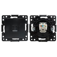 Стокгольм Механизм Розетки RJ-45 1-местной (EZK01-035-10). Механизм Розетки RJ-45 1-местной. EKF