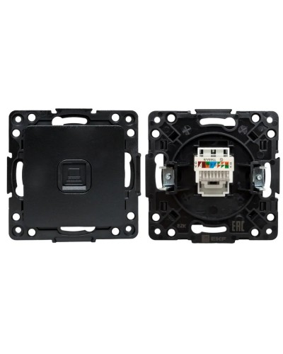 Стокгольм Механизм Розетки RJ-45 1-местной (EZK01-035-10). Механизм Розетки RJ-45 1-местной. EKF в Махачкале