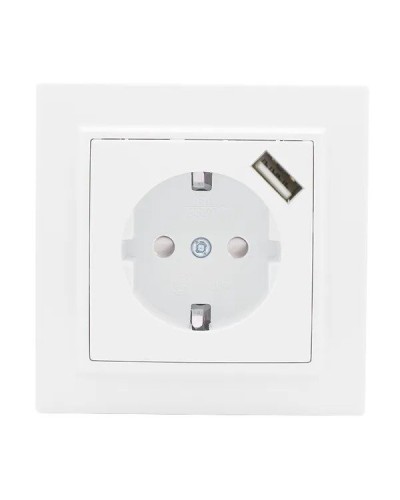 Минск Розетка 1-местная СП с/з 16А (ERR16-028-100-USB). Розетка 1-местная СП с/з 16А. EKF в Махачкале