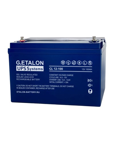 G.ETALON GL 12-100. Аккумулятор герметичный свинцово-кислотный. ETALON в Махачкале