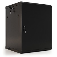 TWB-0645-SR-RAL9004. Шкаф телекоммуникационный 19 настенный 6U. Hyperline