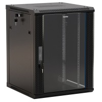 TWB-FC-1866-GP-RAL9004. Шкаф телекоммуникационный 19 настенный 18U. Hyperline