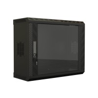 TWS-1225-GP-RAL9004. Шкаф телекоммуникационный 19 настенный 9U. Hyperline