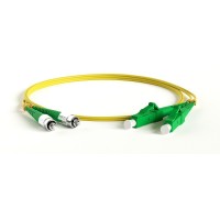 FC-D2-9-FC/AR-LC/AR-H-2M-LSZH-YL. Патч-корд волоконно-оптический одномодовый. Hyperline