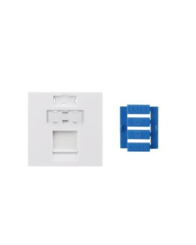 SIP3-1K-M45-45. Вставка 45x45 для 1 модуля Keystone Jack, со шторкой. Hyperline в Махачкале