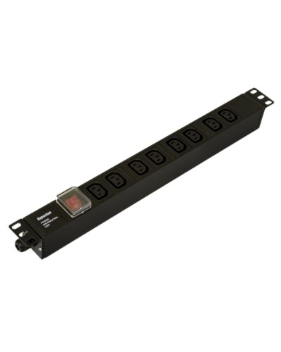 SHE19-8IEC-S-CB. Блок розеток 19. Hyperline в Махачкале