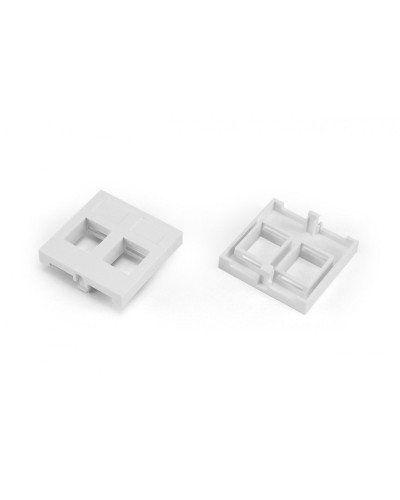SIP2-2N-M45-45. Вставка 45x45 (аналог Mosaic) для 2х модулей формата Keystone Jack. Hyperline в Махачкале