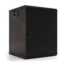 TWB-0666-SR-RAL9004. Шкаф телекоммуникационный 19 настенный 6U. Hyperline