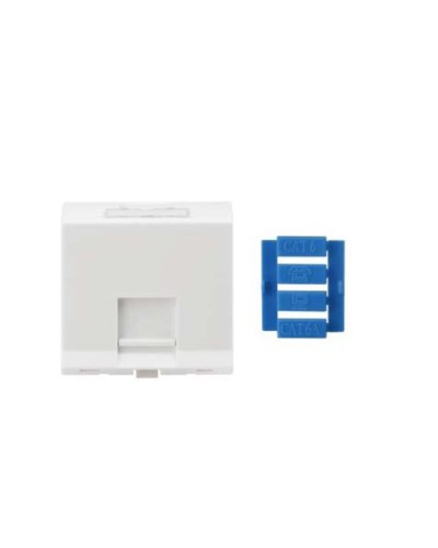 SIP3A-1K-M45-45. Вставка угловая 45x45 для 1 модуля Кeystone Jack, со шторками. Hyperline в Махачкале
