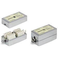 CA-IDC-C5e-SH-F-WH. Проходной адаптер экранированный. Hyperline