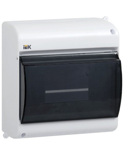 Корпус пластиковый КМПн 2/4 IP30 белый KREPTA 3 (MKP42-N-04-30-12). Щиток модульный с прозрачной дверцей, настенный. IEK в Махачкале