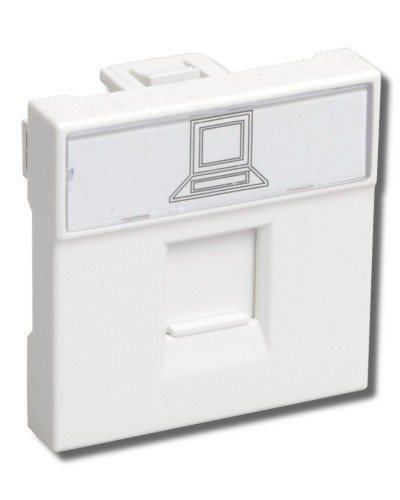 РКИ-20-00-П RJ-45 UTP белая (CKK-40D-RI2-K01). Розетка информационная 2 модуля ПРАЙМЕР. IEK в Махачкале