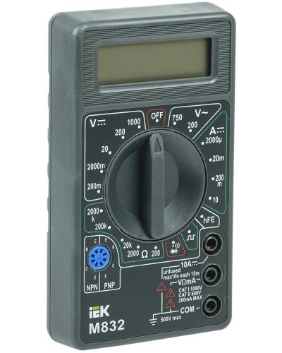 Мультиметр цифровой Universal M832 (TMD-2S-832). Мультиметр цифровой. IEK в Махачкале