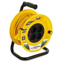 УК30 4 места, 30м (WKP23-06-04-30). Удлинитель на катушке Garden. IEK