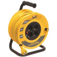 УК30 4 места, 30м (WKP14-10-04-30). Удлинитель на катушке Industrial. IEK