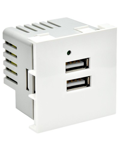 Розетка USB A+A 4,2А PRIMER РКЮ-23-40-П белый IEK PR-KK40D-RU-0-2-AA-K01). Розетка USB. IEK в Махачкале
