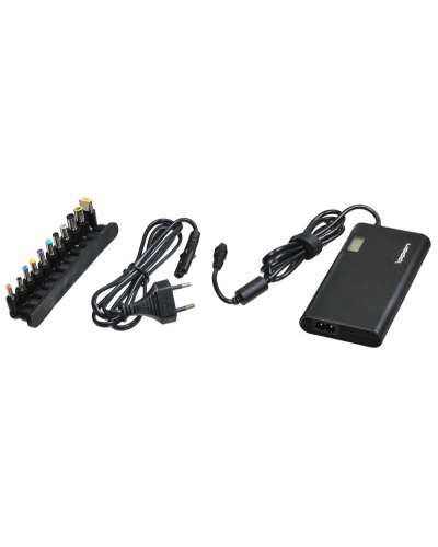 Блок питания Ippon SD90U автоматический 90W 15V-19.5V 11-connectors 4.5A 1xUSB 2.1A, LCD индикатор (705053). Блок питания. Ippon в Махачкале
