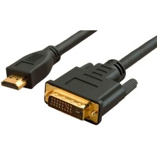 WH-141(10m). Кабель HDMI 2.0, А (вилка)- DVI-D (24+1) (вилка). LAZSO