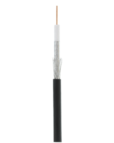RG-6 CCS, Out, PE (UEC-C2-32123B-BK-3). Кабель коаксиальный омедненный. NETLAN в Махачкале