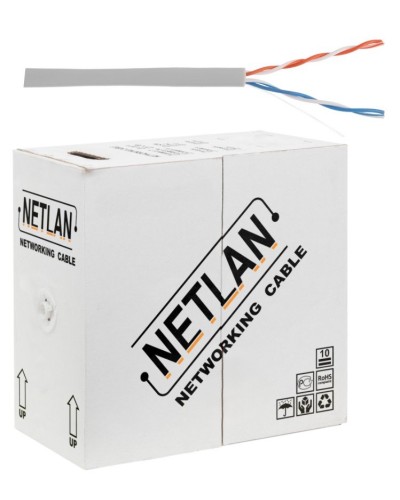U/UTP 2pair, Cat5, In, PVC, CCA (CCA-UU002-5-PVC-GY) . Кабель «витая пара» (LAN) для структурированных систем связи. NETLAN в Махачкале