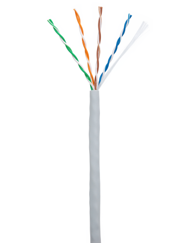 U/UTP 4pair, Cat5e, In, PVC (EC-UU004-5E-PVC-GY-1). Кабель «витая пара» (LAN) для структурированных систем связи. NETLAN в Махачкале