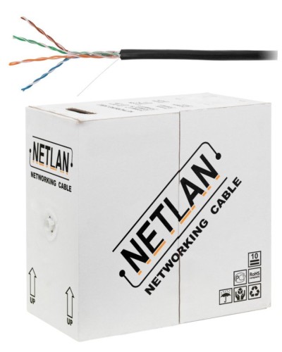 U/UTP 4pair, Cat5e, Out, PE, CCA (CCA-UU004-5E-PE-BK) . Кабель «витая пара» (LAN) для структурированных систем связи. NETLAN в Махачкале