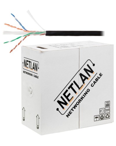U/UTP 4pair, Cat6, Solid, Out, PE (EC-UU004-6-PE-BK). Кабель «витая пара» (LAN) для структурированных систем связи. NETLAN в Махачкале