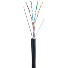 U/UTP 4pair, Cat5e, Out, Sw, PE (EC-UU004-5E-PE-SW-BK). Кабель «витая пара» (LAN) для структурированных систем связи. NETLAN