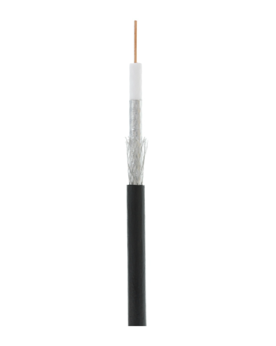 RG-6 CCS, Out, PE (EC-C2-32123B-BK-3). Кабель коаксиальный омедненный. NETLAN в Махачкале