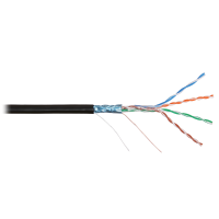 F/UTP 4pair, Cat5e, Solid, Out, PVC (NMC 2200B-BK). Кабель «витая пара» (LAN) для структурированных систем связи. NIKOMAX