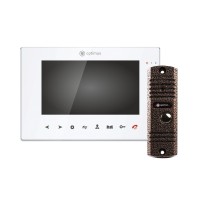 VMH-7.1 (w)+ DSH-E1080 (медь). Комплект видеодомофона. Optimus