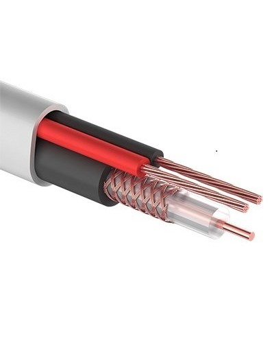 КВК-В-2+2x0,50 мм² (Cu/Cu) белый PROconnect (01-4213). Кабель комбинированный для систем видеонаблюдения. PROCONNECT в Махачкале