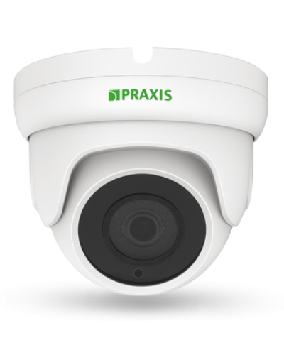 PE-7141IP 2.8. Видеокамера IP купольная. Praxis в Махачкале