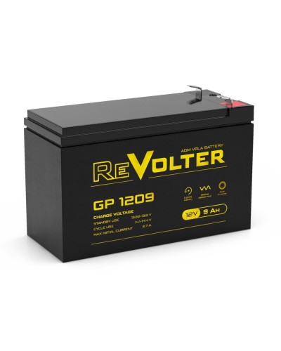 Revolter GP 1209. Аккумулятор автомобильный герметичный свинцово-кислотный. Revolter в Махачкале