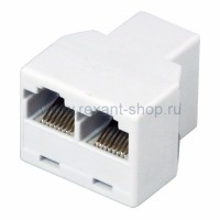 Двойник компьютерный UTP RJ-45(8P8C) (гнездо - 2 гнезда) REXANT (03-0103): Кабельный соединитель