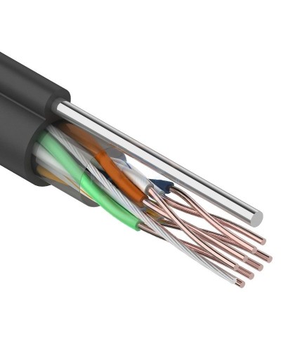 U/UTP 4PR 24AWG CAT5e 305м OUTDOOR+ТРОС*1 REXANT (01-0046). Кабель «витая пара» (LAN) для структурированных систем связи. Rexant в Махачкале