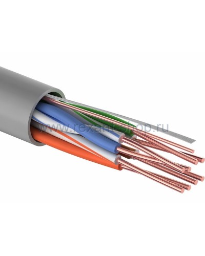 U/UTP 4PR, 24AWG, CAT5e, PVC, 100м REXANT (01-0043-100). Кабель «витая пара» (LAN) для структурированных систем связи. Rexant в Махачкале