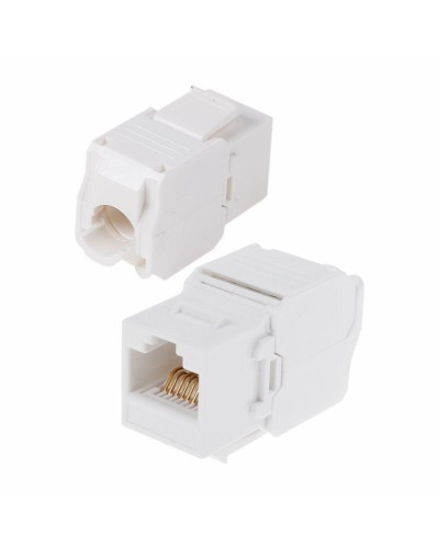 Модуль Keystone Jack RJ-45(8P8C) UTP, CAT 6, тип 180 градусов, самозажимной, белый REXANT (05-1052): Модуль Keystone Jack в Махачкале