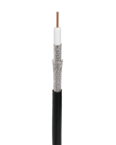 RG-11U, 75 Ом, CCS/Al/Al, 83%, 305 м, черный OUTDOOR (01-3011). Кабель коаксиальный радиочастотный. Rexant в Махачкале