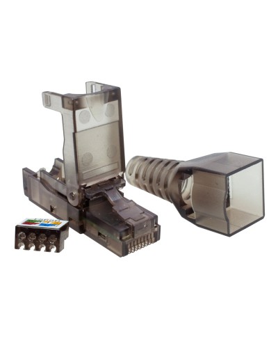 Коннектор 8P8C UTP 6A (RJ-45) безынструментальный (10-0239). Разъем RJ-45. SUPRLAN в Махачкале